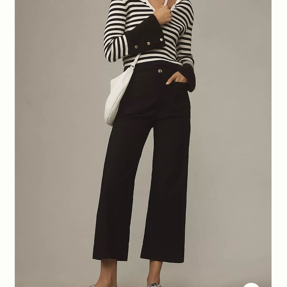 Anthropologie Colette cropped wide-leg pant
